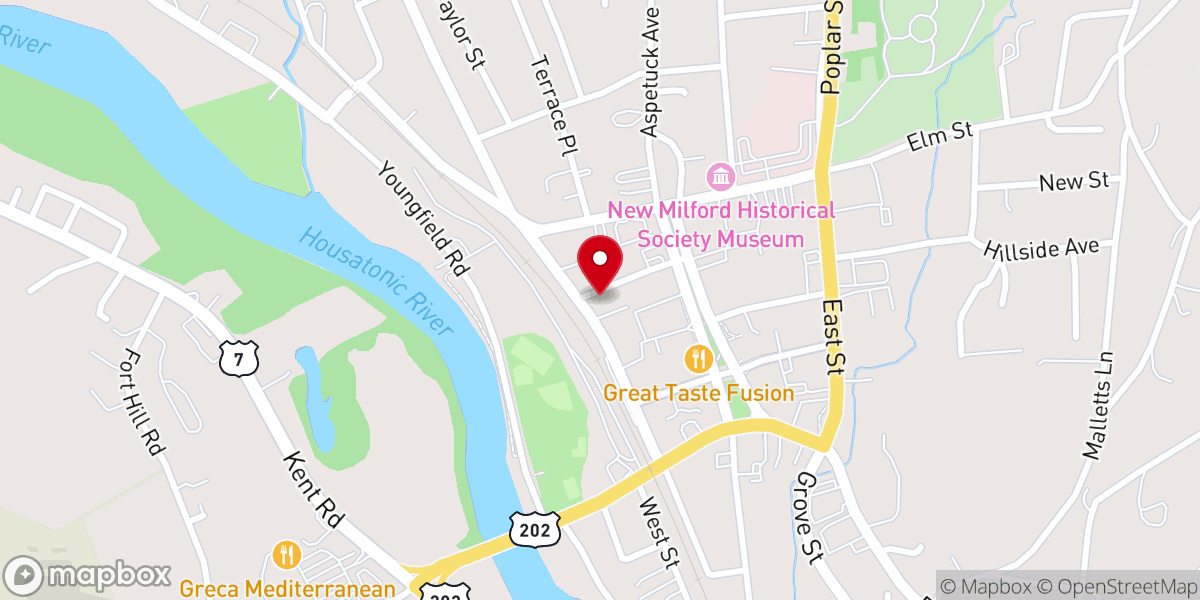 Map showing location of Living Stones Community Church – Bible-Preaching Church in New Milford, CT