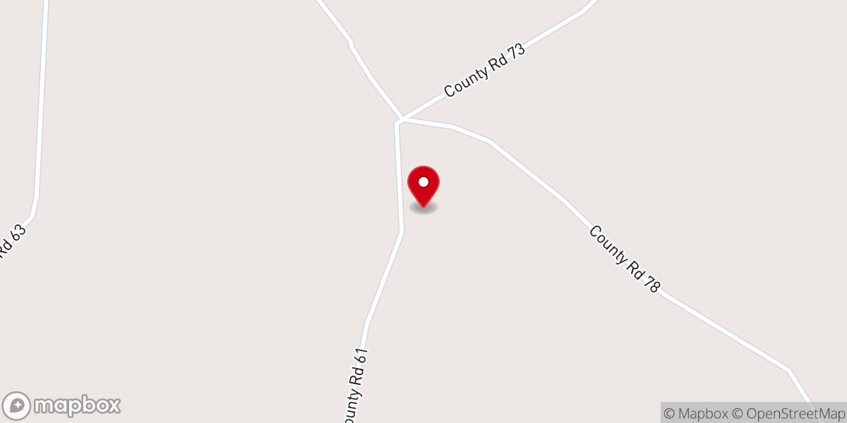 Map showing location of Chambersville Church