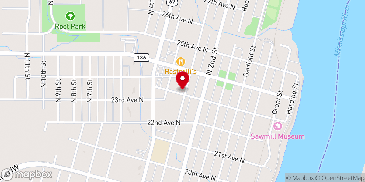 Map showing location of Community Congregational Church