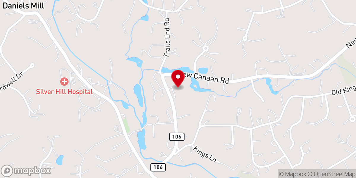 Map showing location of Wilton Quaker Meeting