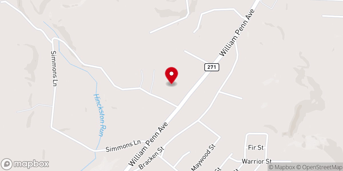 Map showing location of Saint John Vianney Roman Catholic Church
