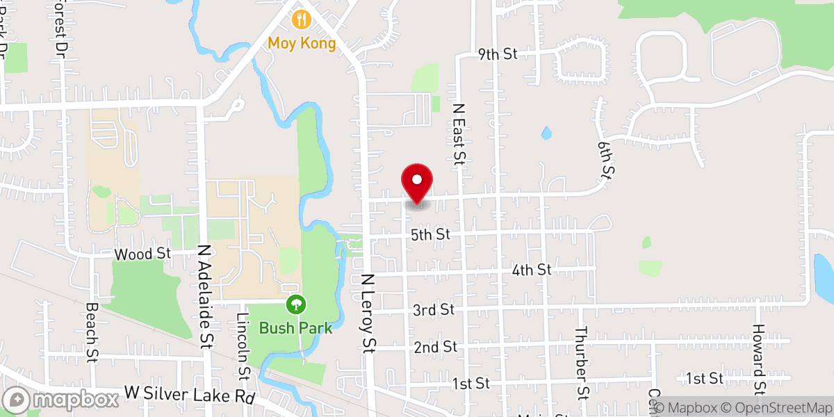 Map showing location of Chapel of Hope