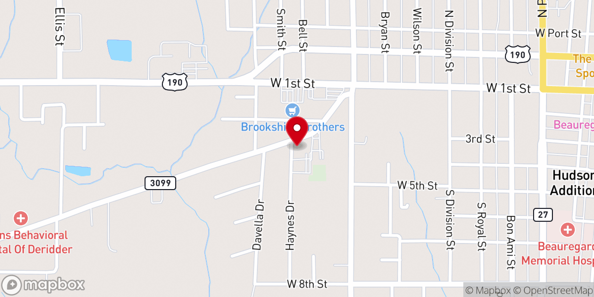 Map showing location of Saint Joseph's Knights of Columbus