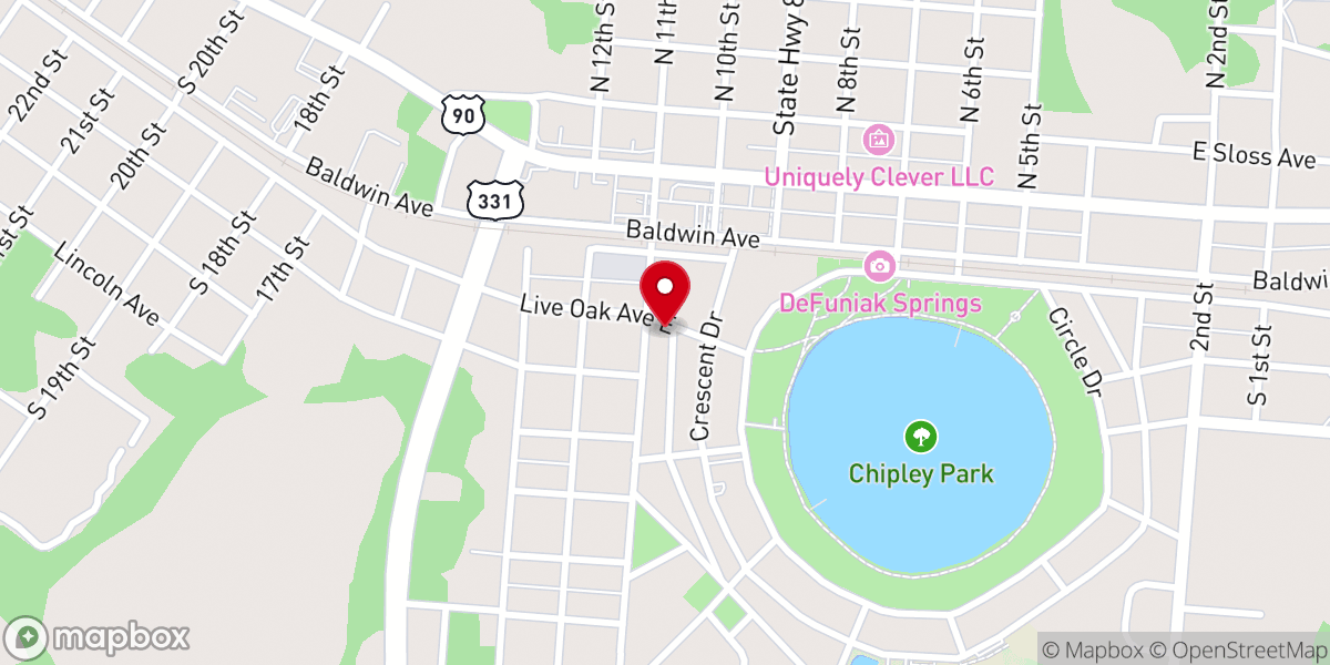 Map showing location of First Christian Academy