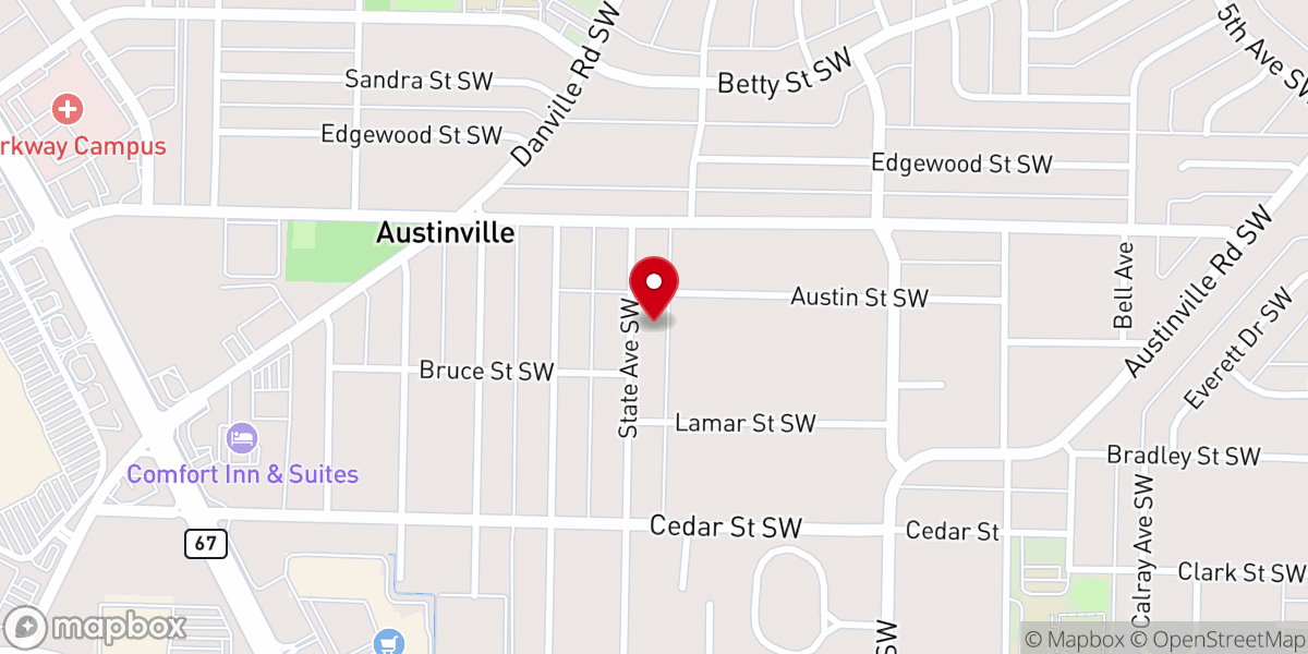 Map showing location of Jubilee House of Prayer