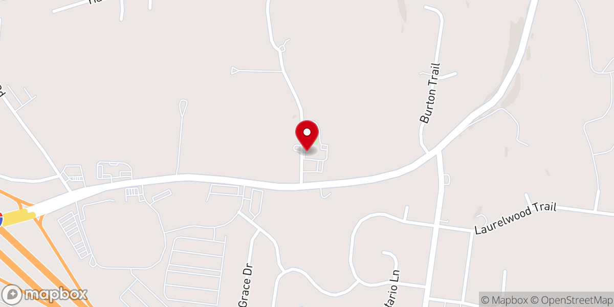 Map showing location of Little Hope Church