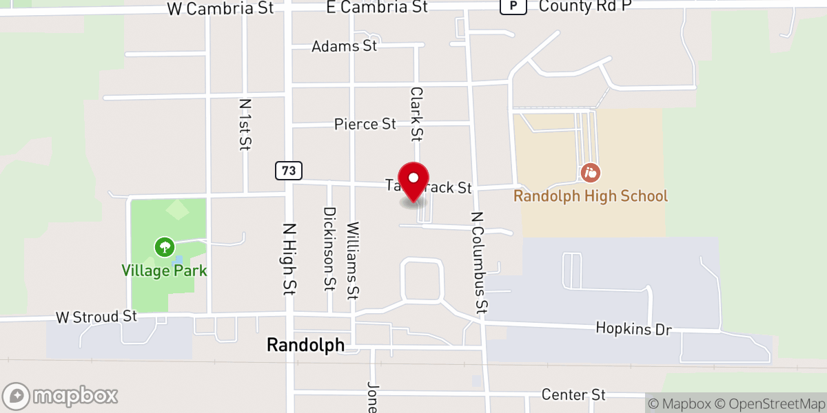 Map showing location of Second Christian Reformed Church