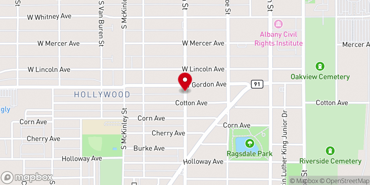 Map showing location of House of Refuge Baptist Church Inc