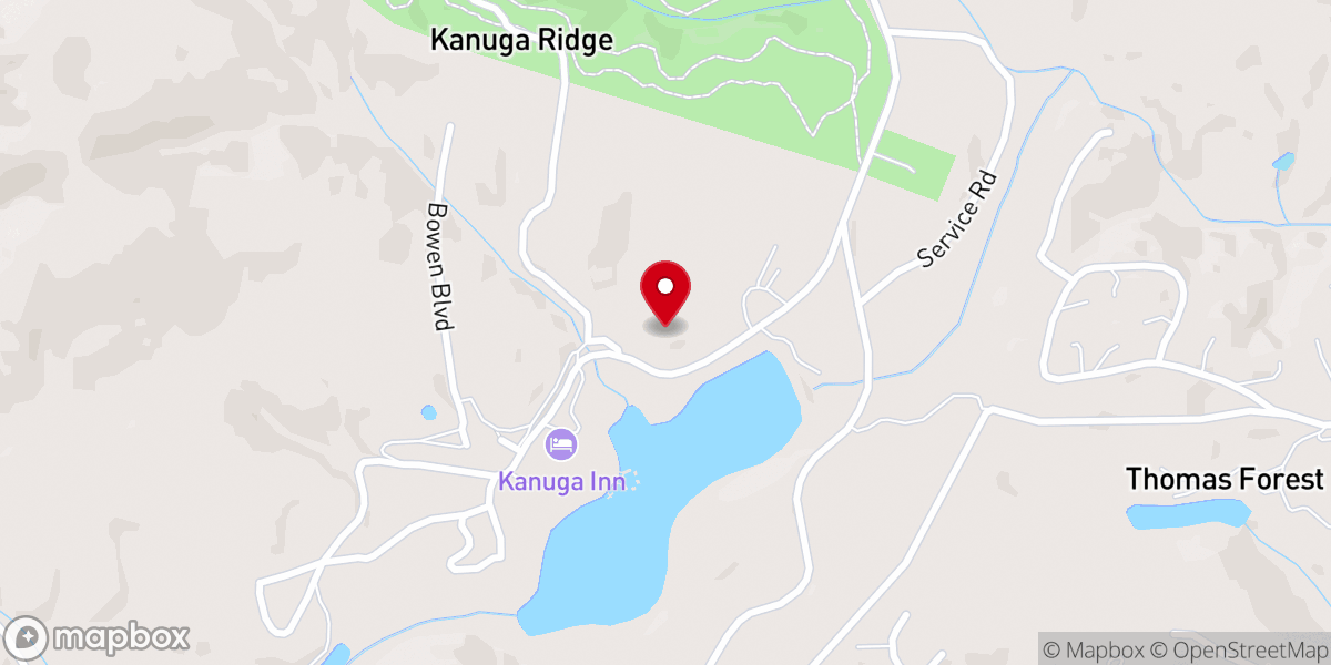Map showing location of Kanuga