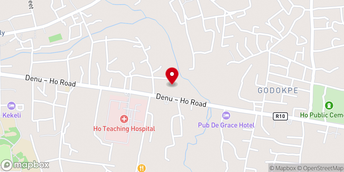 Map showing location of Lovereign Bible Church, Ho