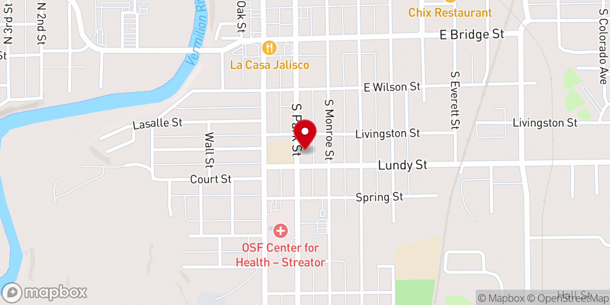 Map showing location of St. Michael Catholic Parish Church