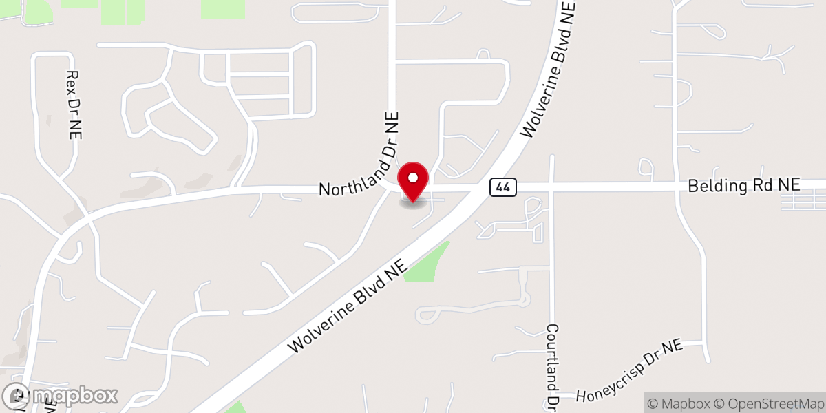 Map showing location of Christ Our Savior Lutheran Church and Preschool
