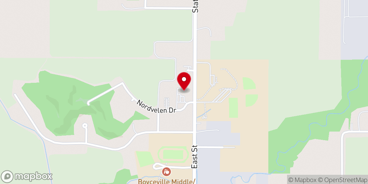 Map showing location of Trinity Lutheran Church