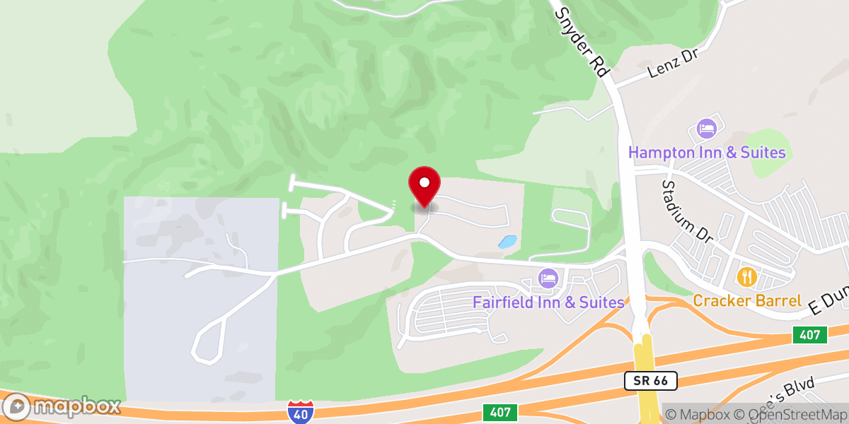 Map showing location of Kodak Crossing