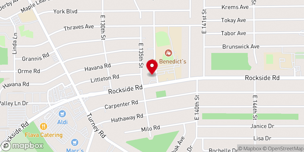 Map showing location of St Monica Church