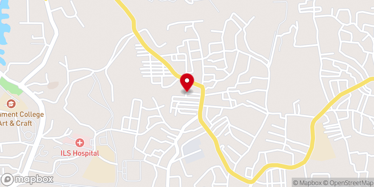 Map showing location of Hebron Prayer House, Agartala, Tripura