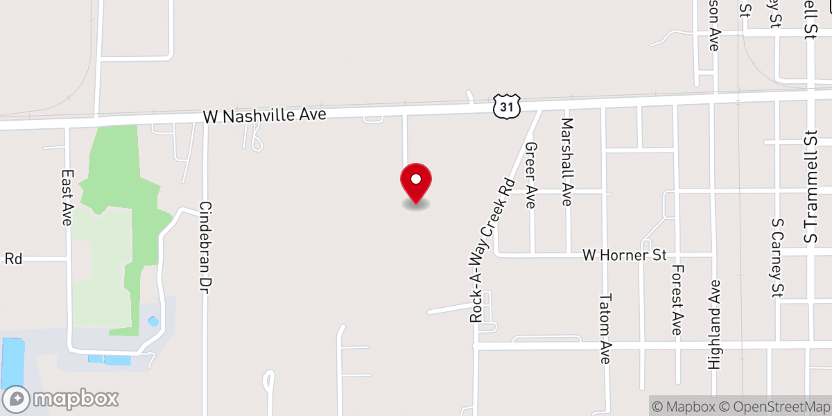 Map showing location of Freemanville Mennonite Church