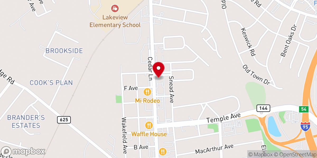 Map showing location of The Bowling Alley