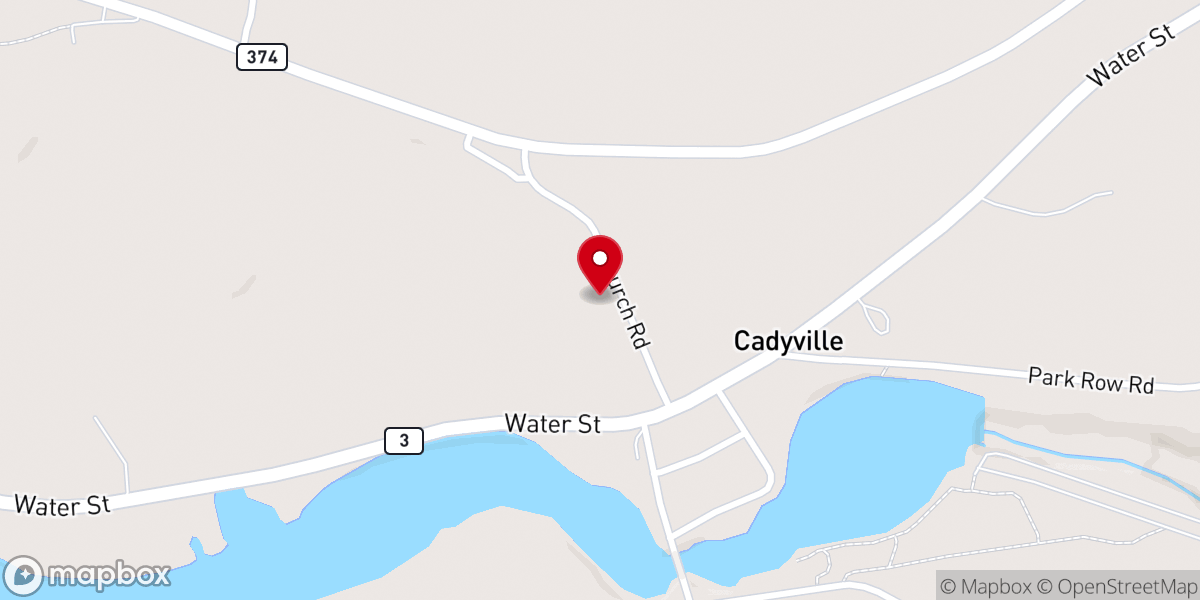 Map showing location of St James Church