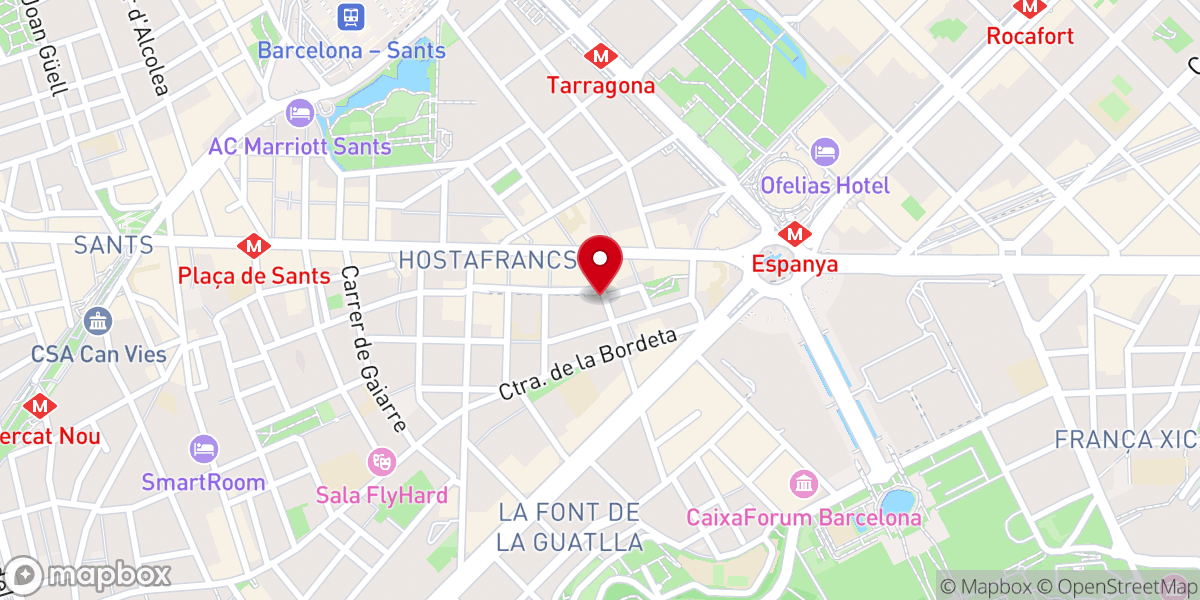 Map showing location of Parroquia de Santa Dorotea / Ángel Custodio