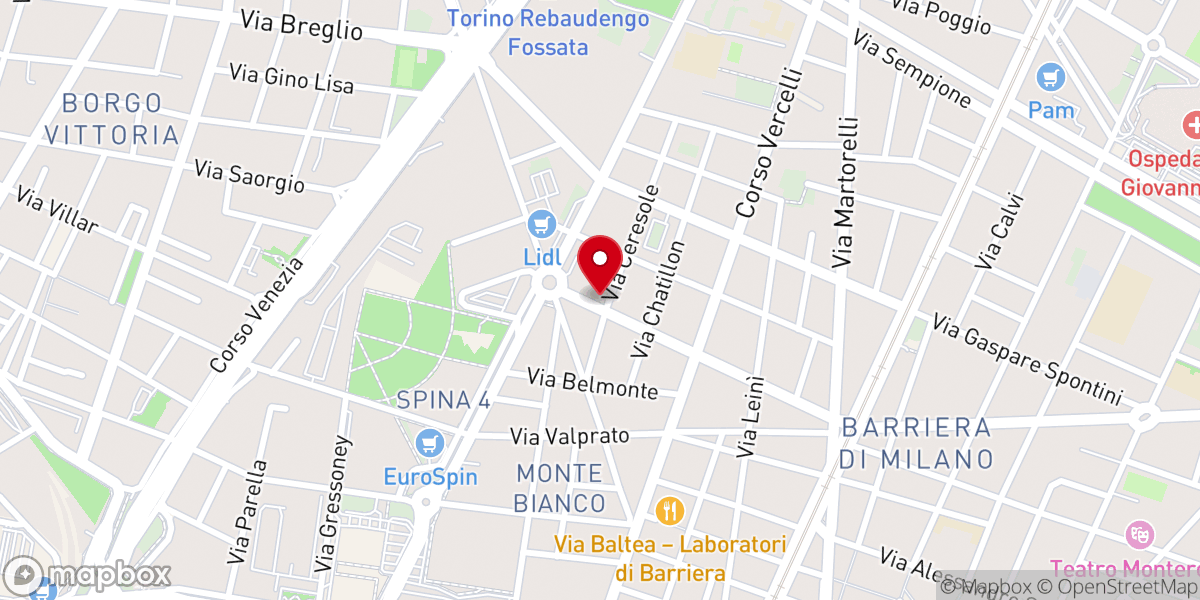 Map showing location of Chiesa assemblea di Dio IEADI Torino-Italia