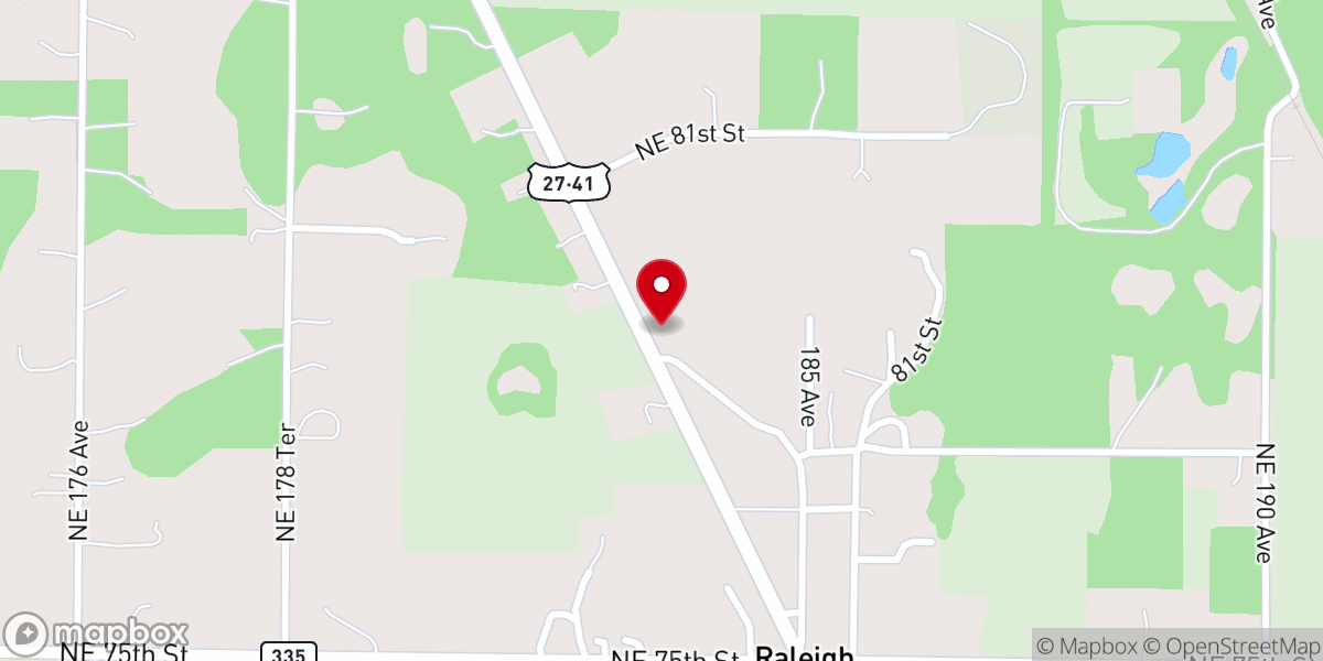 Map showing location of Little White Bethel Faith Church