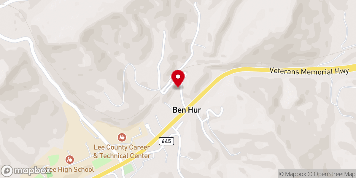 Map showing location of Rameys Chapel Church