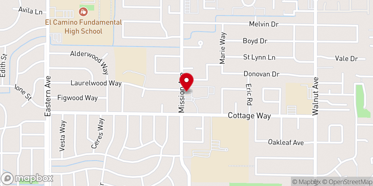 Map showing location of St. Michaels Episcopal Church