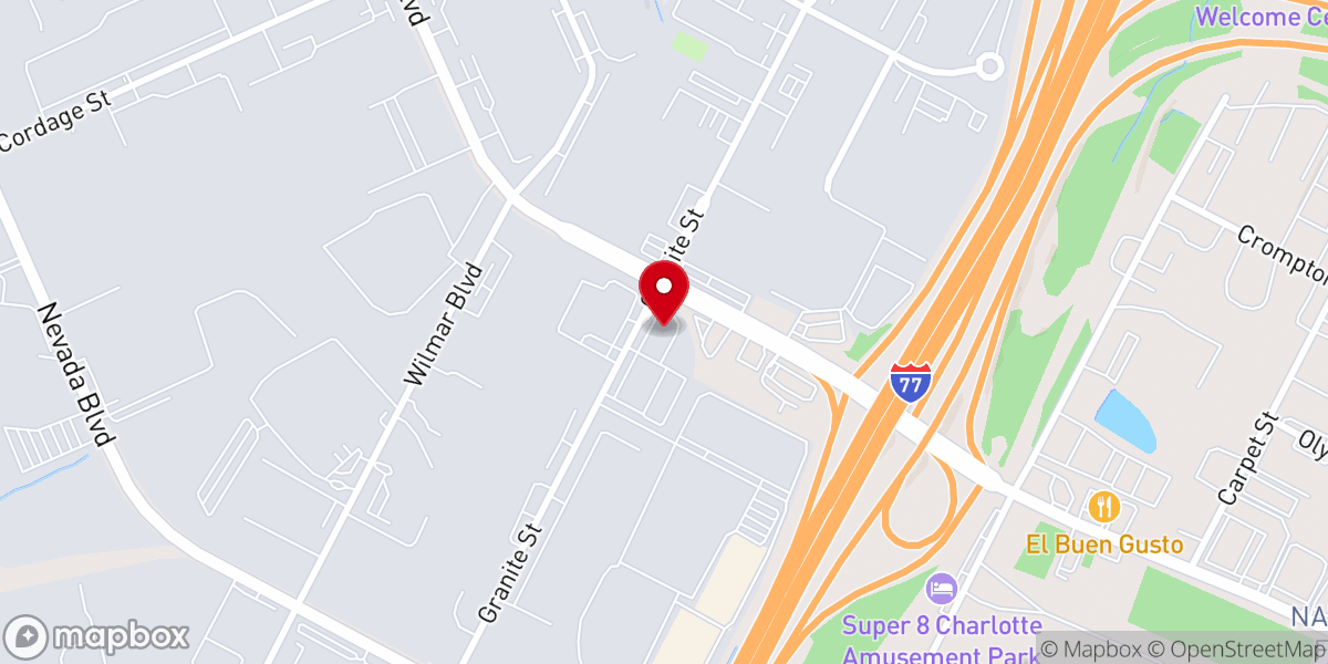 Map showing location of Ekklesia Charlotte Inc