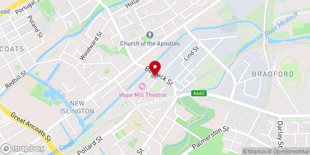 Map showing location of Living Hope Christian Church