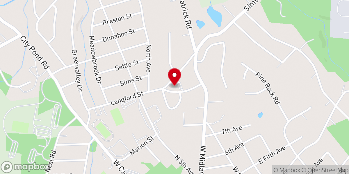 Map showing location of St. Anthony's Episcopal Church