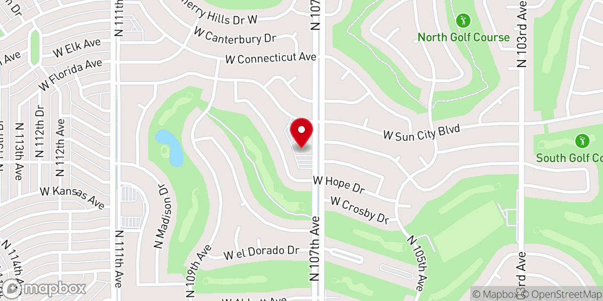 Map showing location of Northwest Apostolic Church