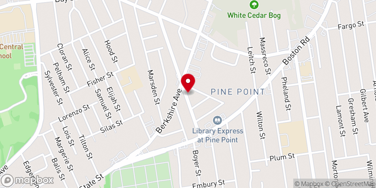 Map showing location of Shiloh Church
