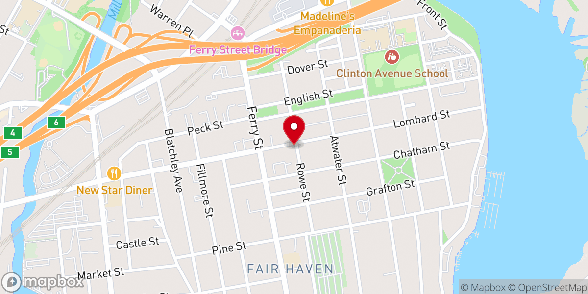 Map showing location of Iglesia Universal