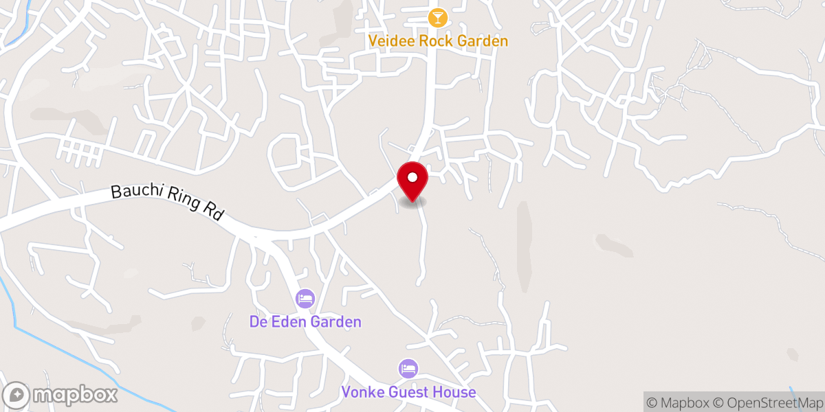 Map showing location of Rccg Living Rock Zone Jos