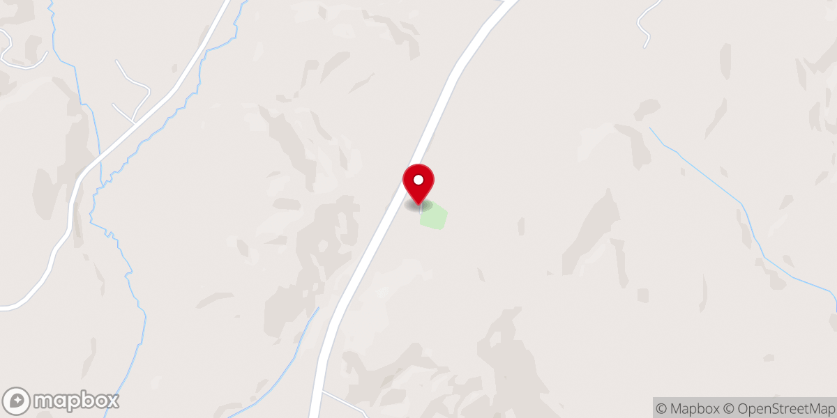 Map showing location of Pisgah Church