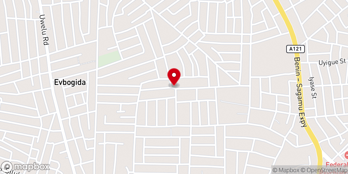 Map showing location of Pentecostal Mission of love Church int'l HQ