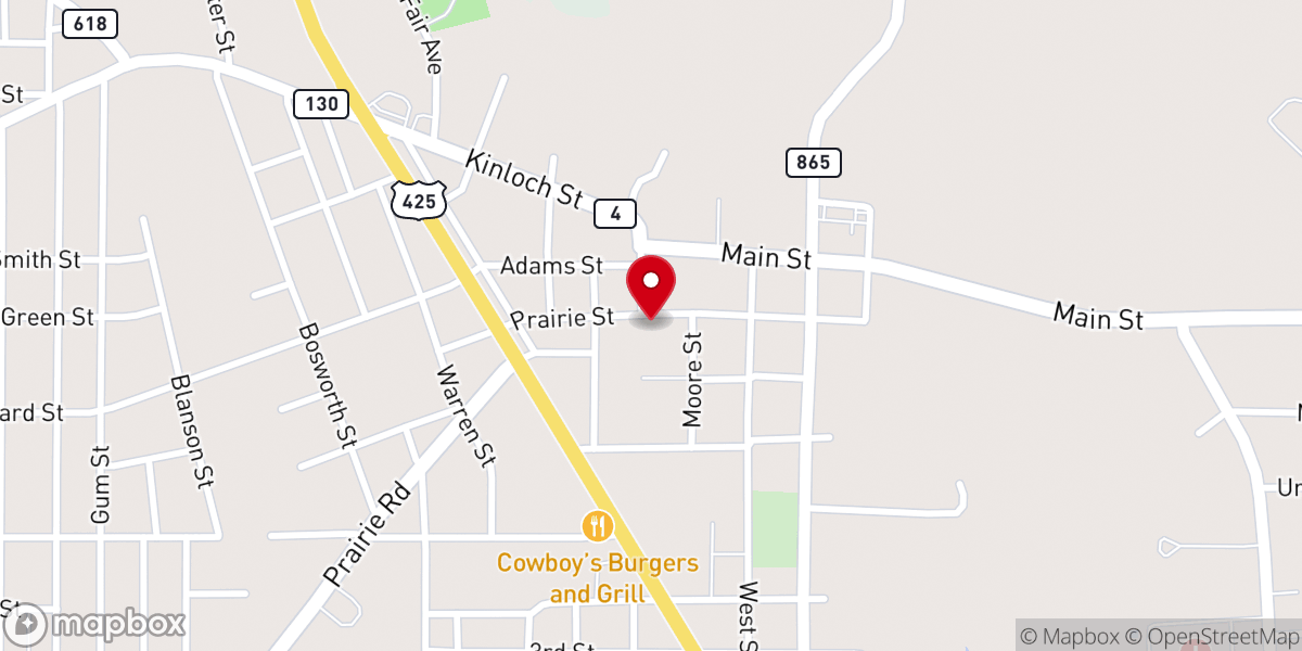 Map showing location of Winnsboro - Franklin Chamber of Commerce