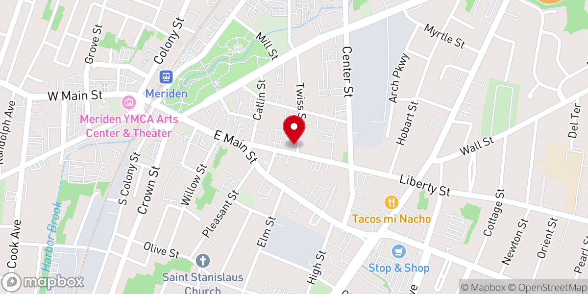 Map showing location of Iglesia Cristiana Pentecostal