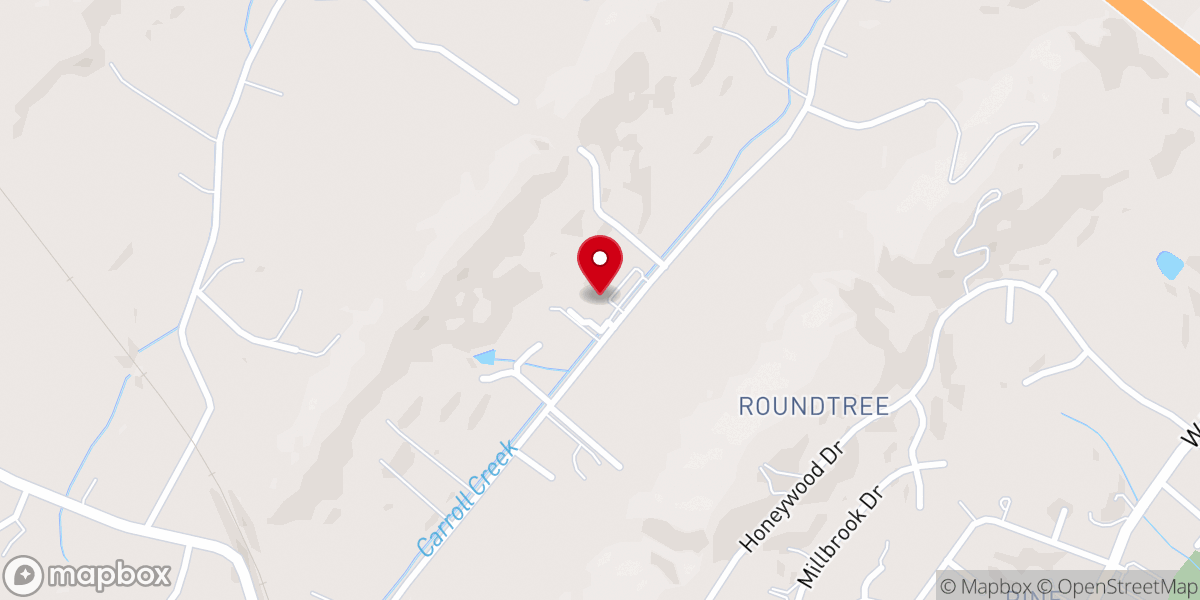 Map showing location of Boone Trail Baptist Church