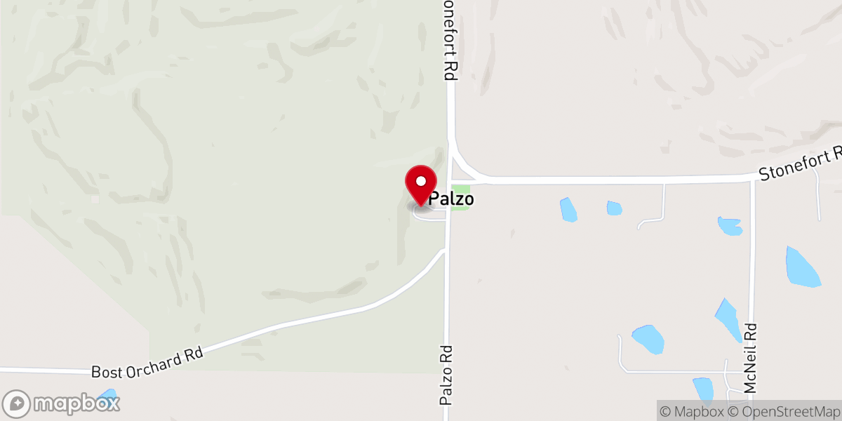 Map showing location of Springhill Baptist Church (SBC)
