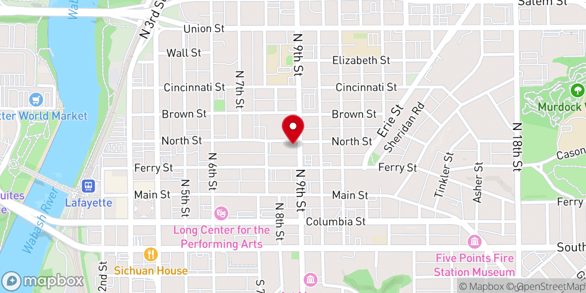Map showing location of St. Boniface Catholic Church
