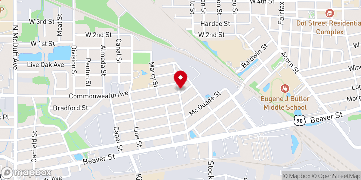 Map showing location of Little Rock House of Prayer