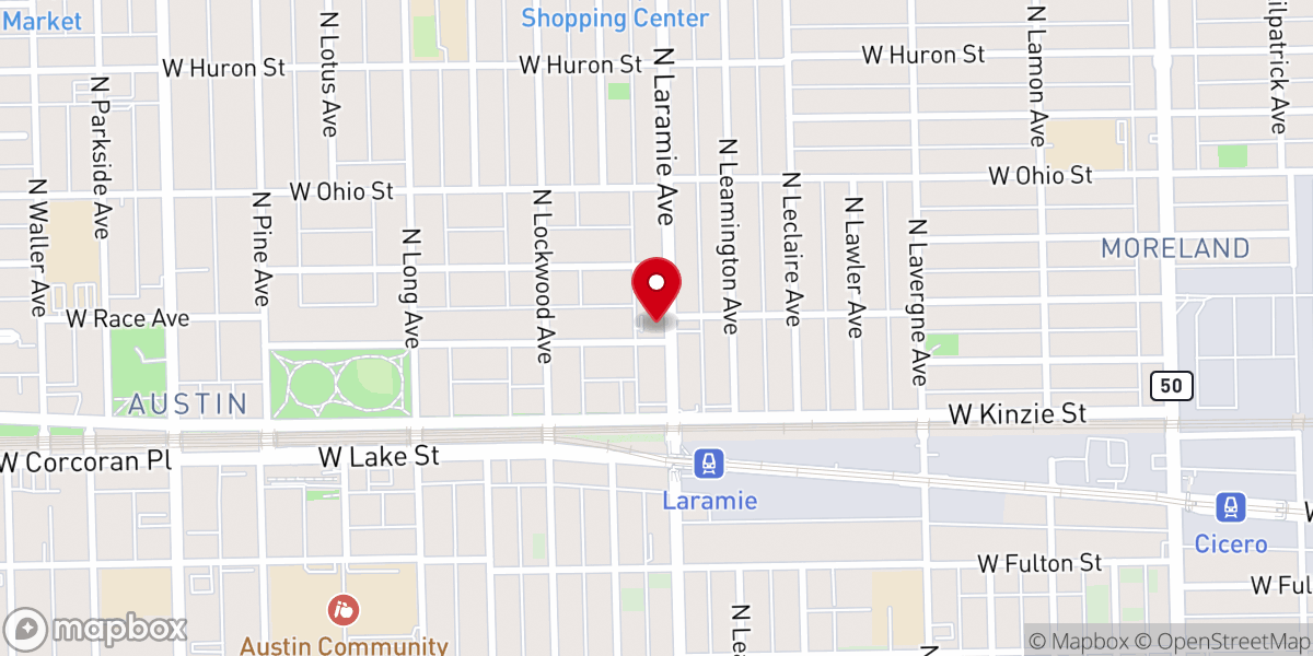 Map showing location of Chicago First Church of Nazarene "Lighthouse"