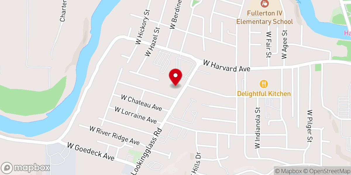 Map showing location of Redeemer's Fellowship Office