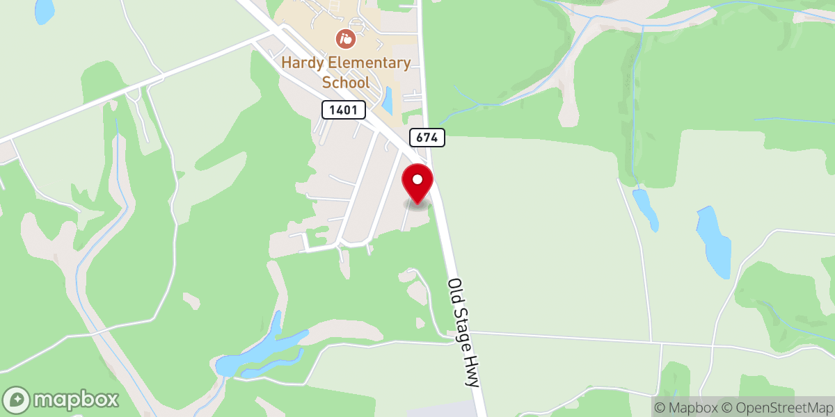 Map showing location of Little Zion Baptist Church
