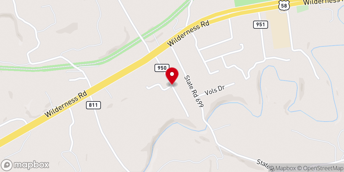 Map showing location of White Rock Church