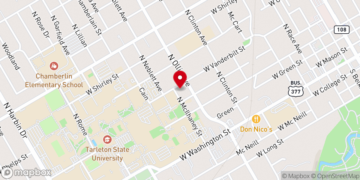 Map showing location of St. Luke's Episcopal Church