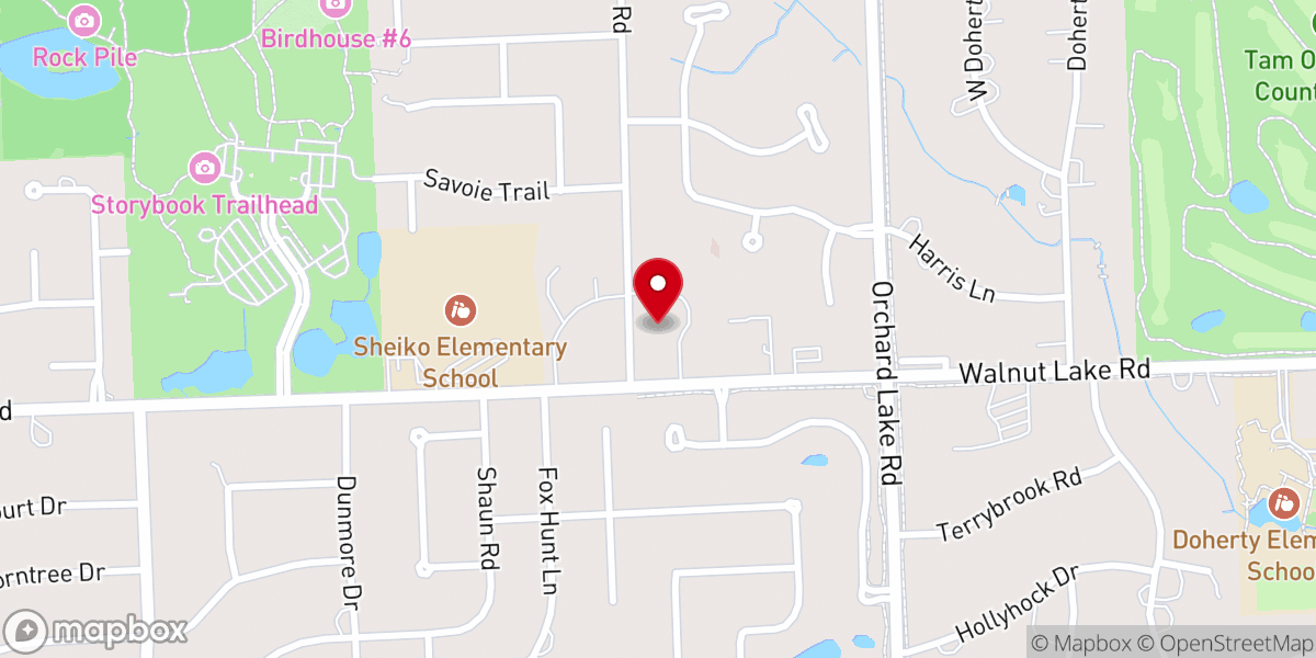 Map showing location of Mesivta of West Bloomfield
