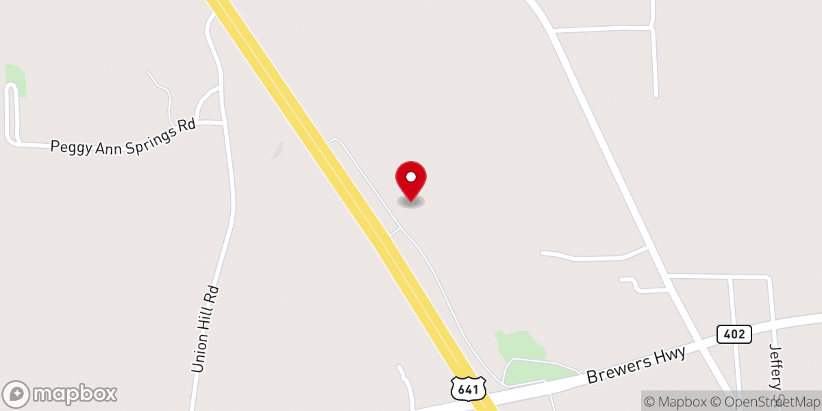 Map showing location of Hardin Baptist Church (Main Location)